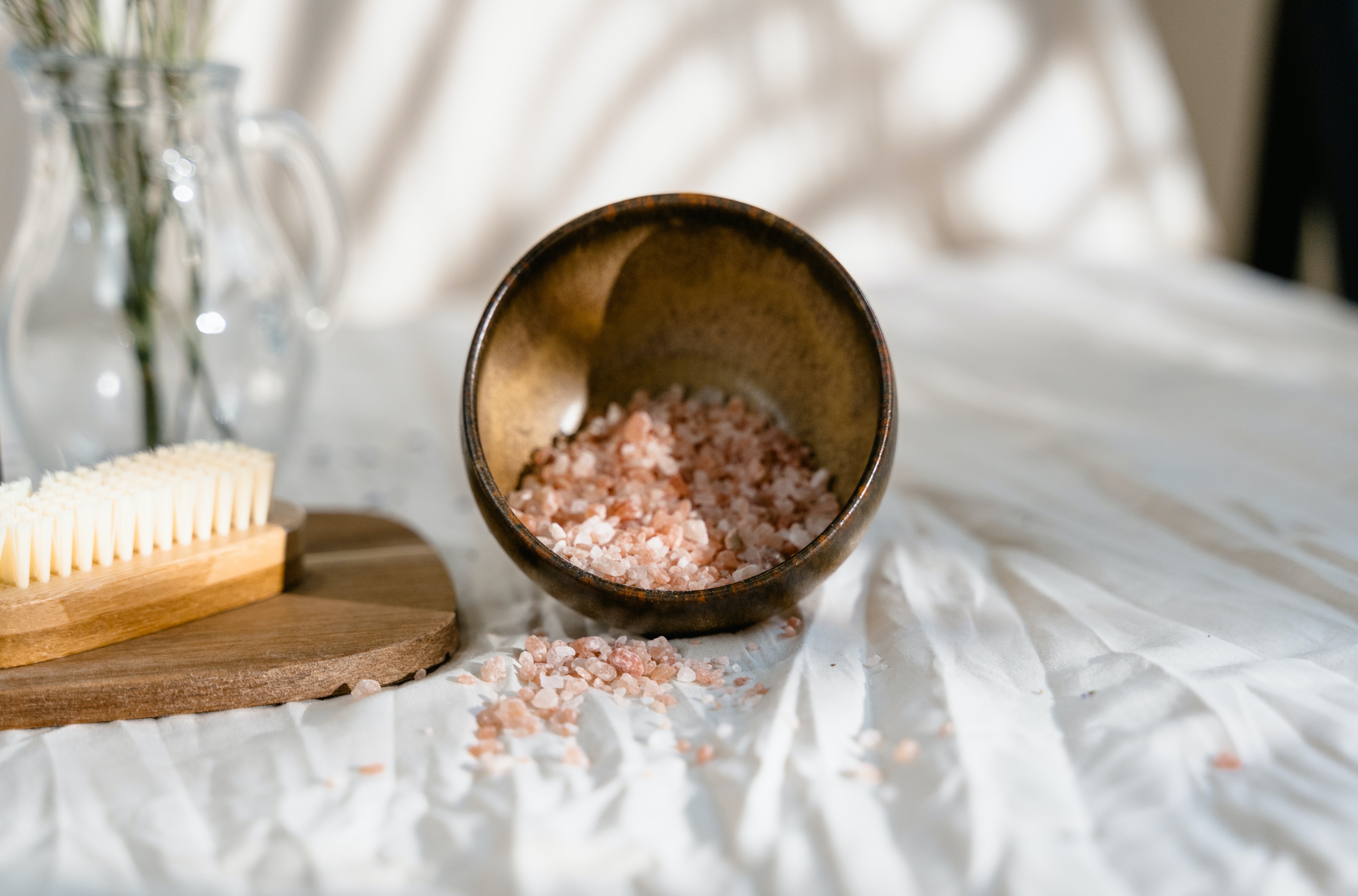 Bath salt recipe with rose essential oil